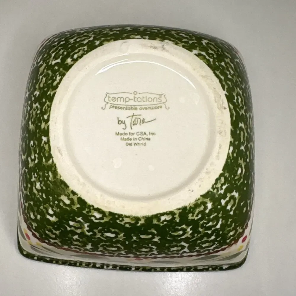 Temp-tations Ovenware by Tara, 2 Old World Green 6